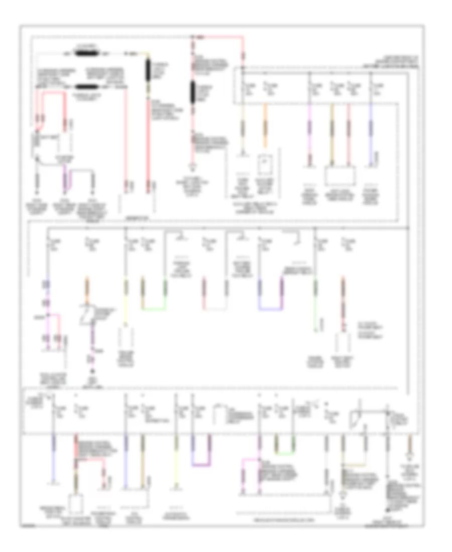 Электросхема блока предохранителей и реле (1 из 4) для Lincoln Navigator L 2010
