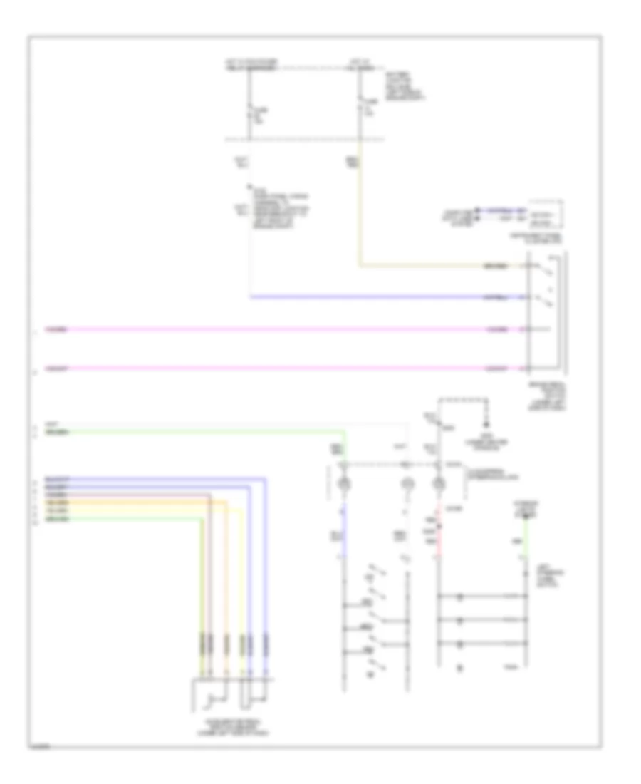 3.5L звукопровод, Электросхема системы круизконтроля (2 из 2) для Lincoln MKS 2011