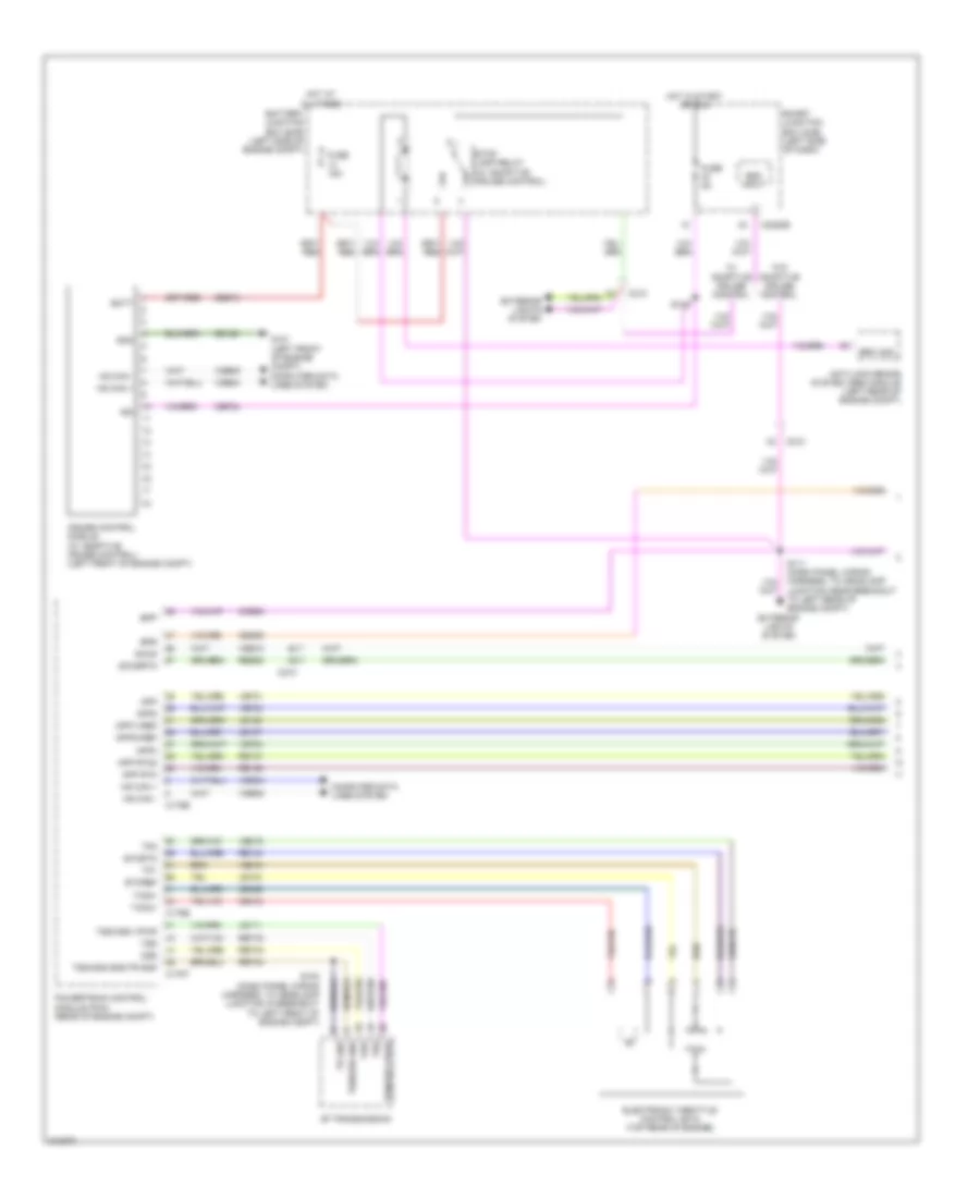 3.7L, Электросхема системы круизконтроля (1 из 2) для Lincoln MKS 2011