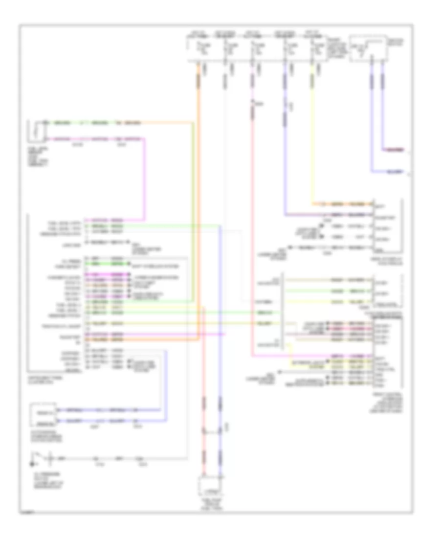 Электросхема панели приборов (1 из 2) для Lincoln MKS 2011