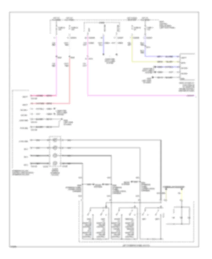 Электросхема системы круизконтроля (1 из 2) для Lincoln MKX 2011
