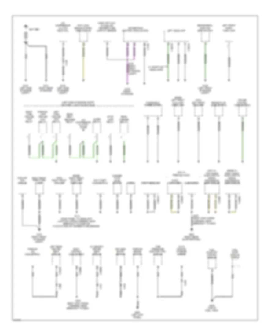 Электросхема подключение массы заземления (1 из 4) для Lincoln MKX 2011