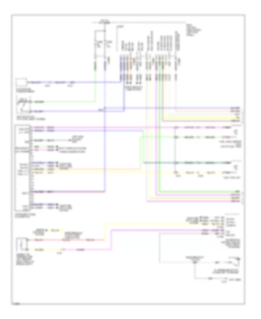 Электросхема панели приборов (1 из 2) для Lincoln MKX 2011