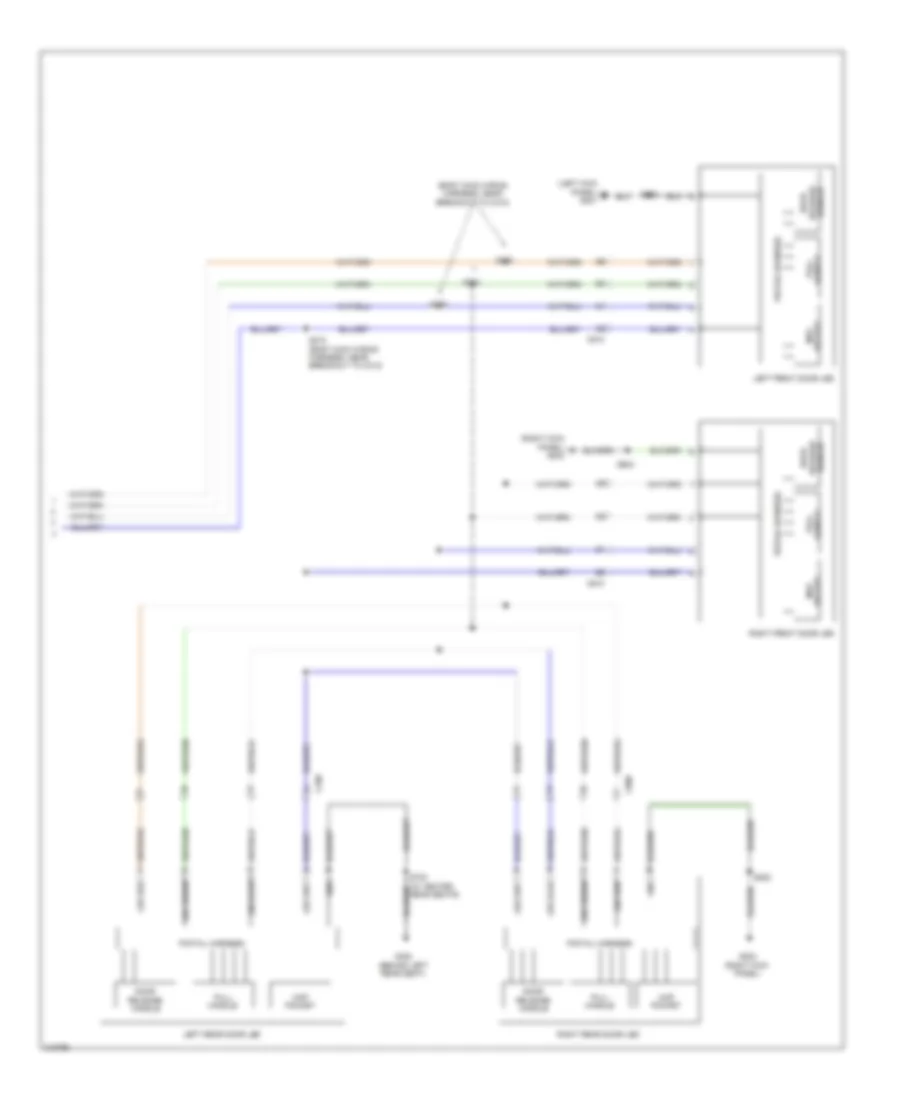 Электросхема подсветки (3 из 3) для Lincoln MKX 2011