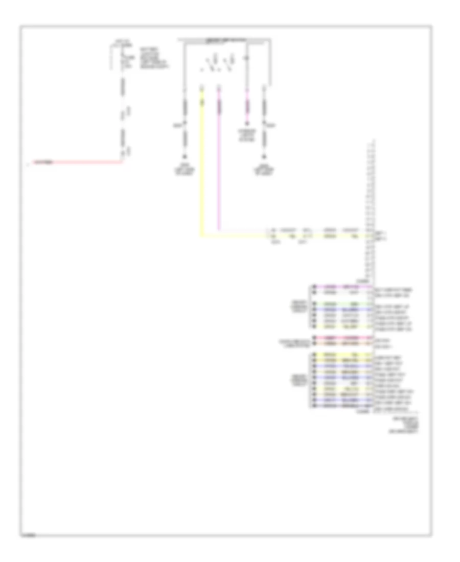 Электросхема памяти водительского сиденья (2 из 2) для Lincoln MKX 2011