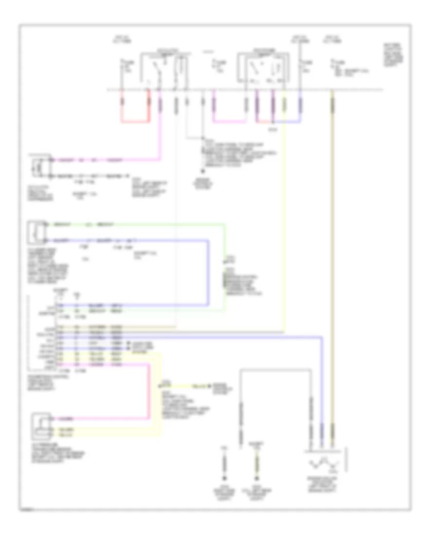 Электросхема кондиционера, Кроме Гибрида (3 из 3) для Lincoln MKZ 2011