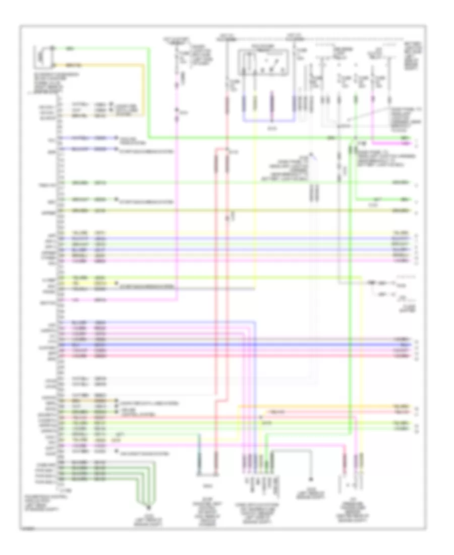 3.5L, Электросхема системы управления двигателем (1 из 4) для Lincoln MKZ 2011
