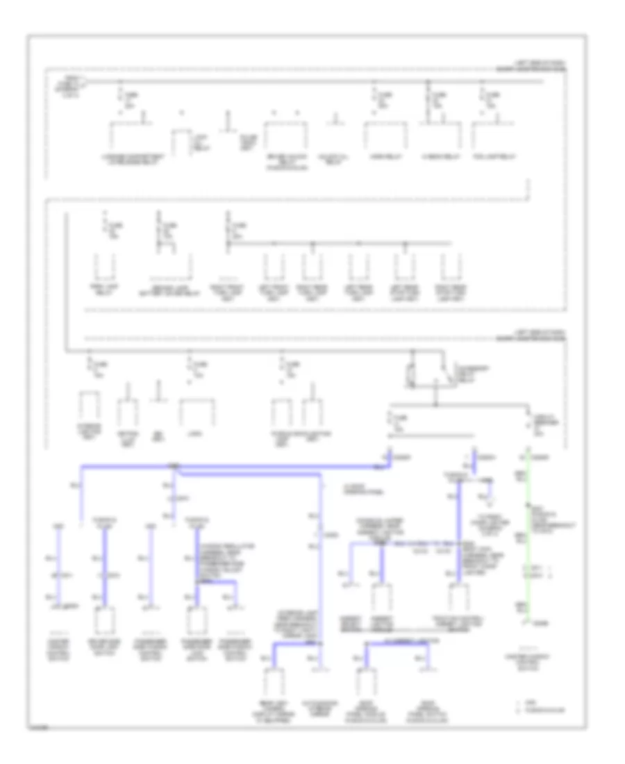 Электросхема блока предохранителей и реле, гибрид (4 из 4) для Lincoln MKZ 2011