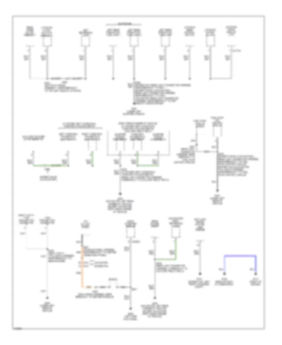 Электросхема подключение массы заземления (5 из 5) для Lincoln Navigator L 2011