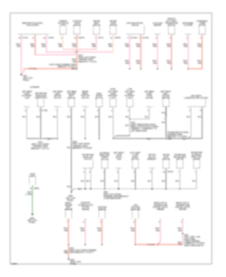 Электросхема подключение массы заземления (3 из 4) для Lincoln Town Car Signature Limited 2011