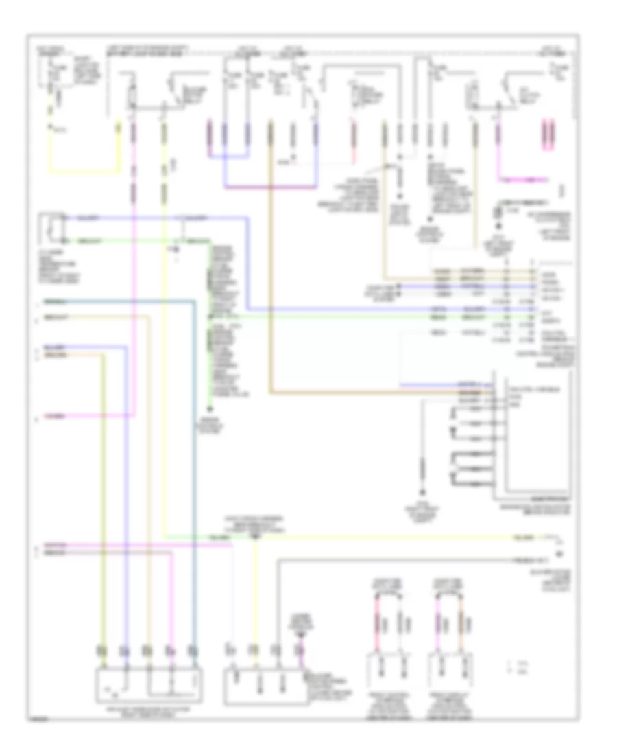 Электросхема кондиционера (2 из 2) для Lincoln MKS 2012