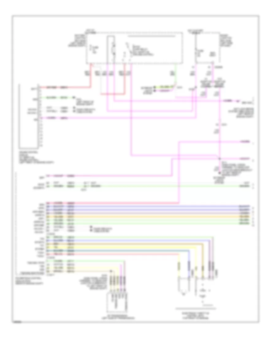 3.5L, Электросхема системы круизконтроля (1 из 2) для Lincoln MKS 2012