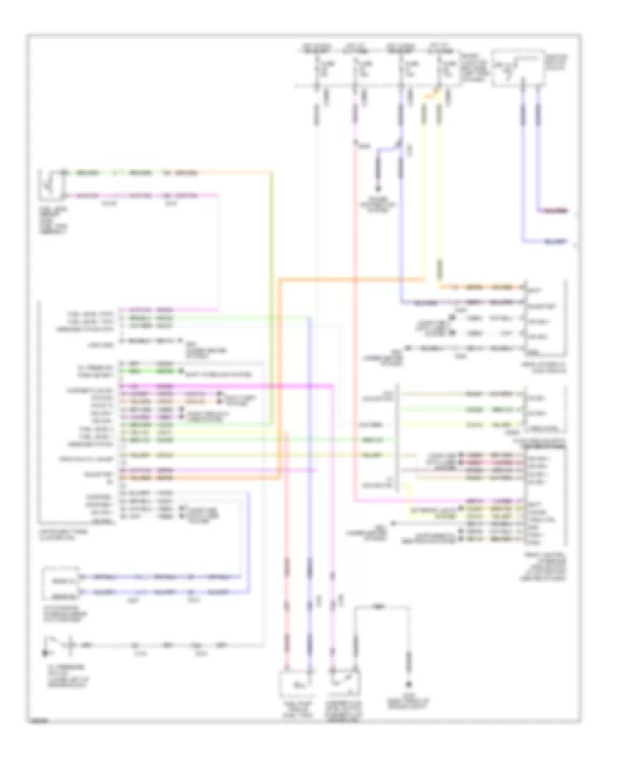Электросхема панели приборов (1 из 2) для Lincoln MKS 2012