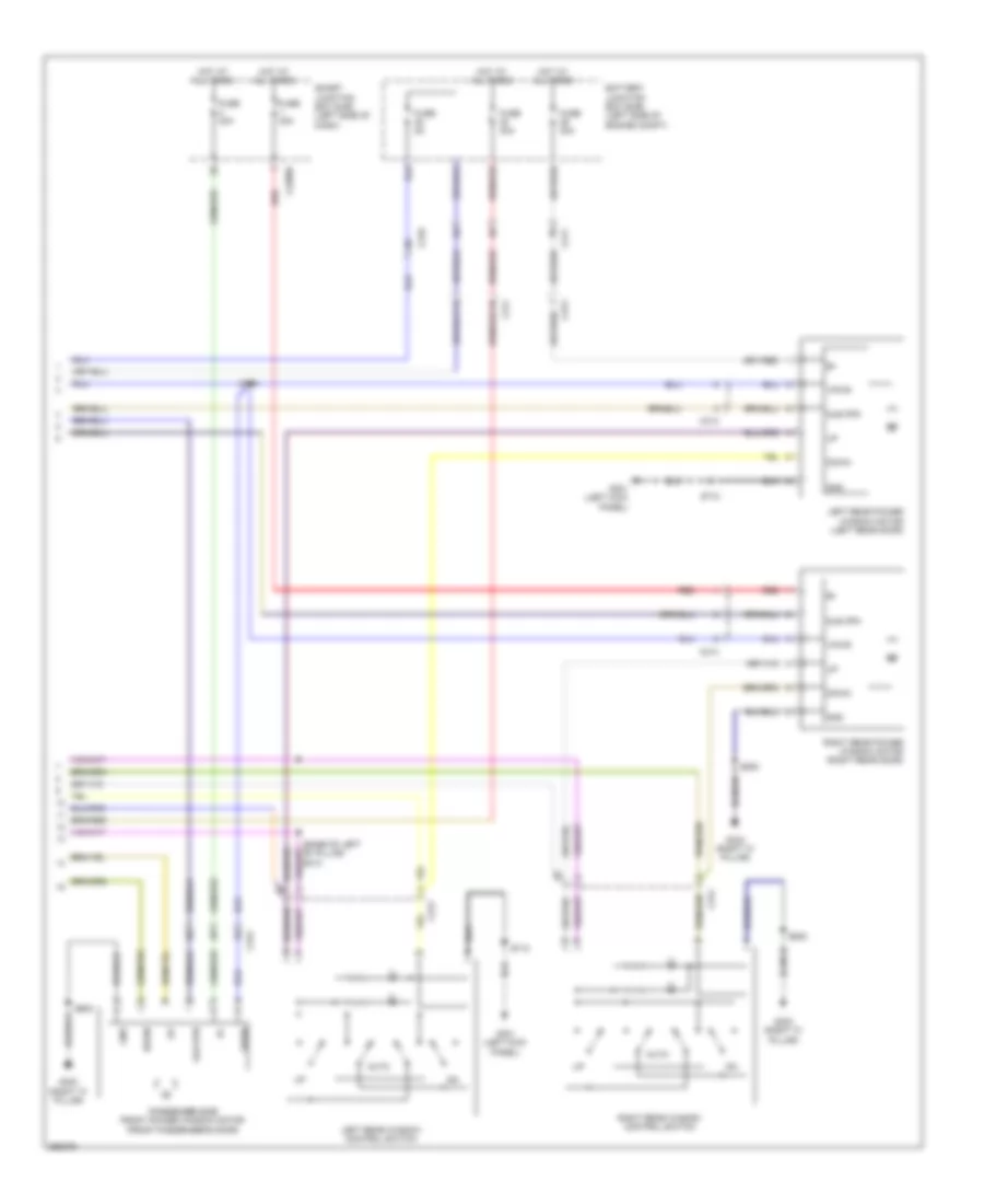 Электросхема стеклоподъемников (2 из 2) для Lincoln MKS 2012