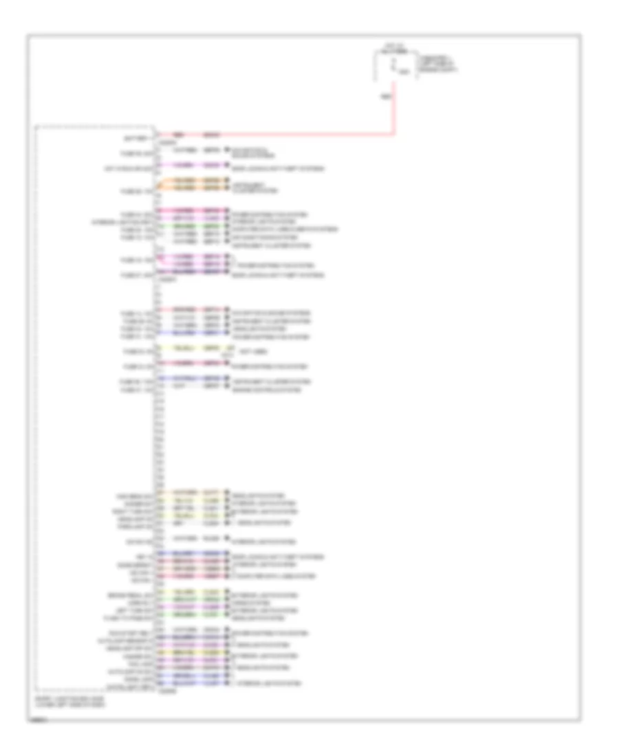 Электросхема блоков управления кузовом (1 из 2) для Lincoln MKT 2012
