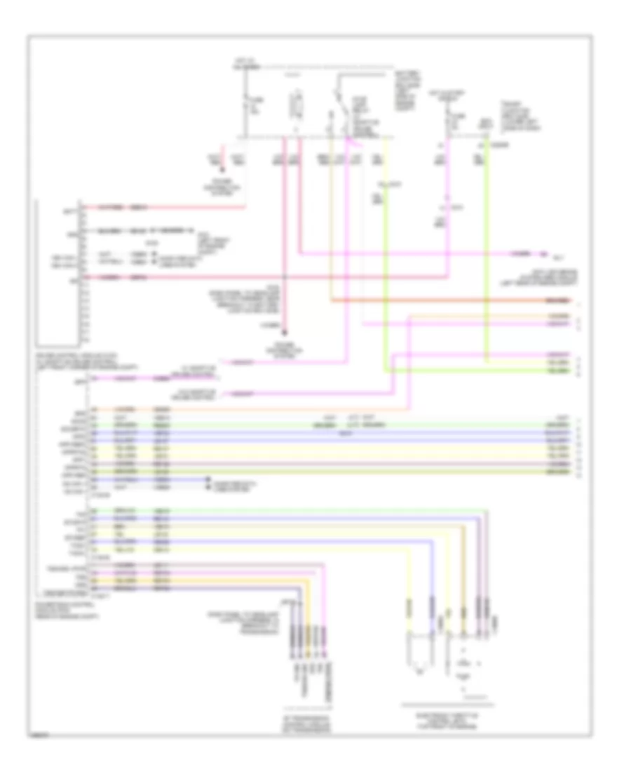 3.5L, Электросхема системы круизконтроля (1 из 2) для Lincoln MKT 2012