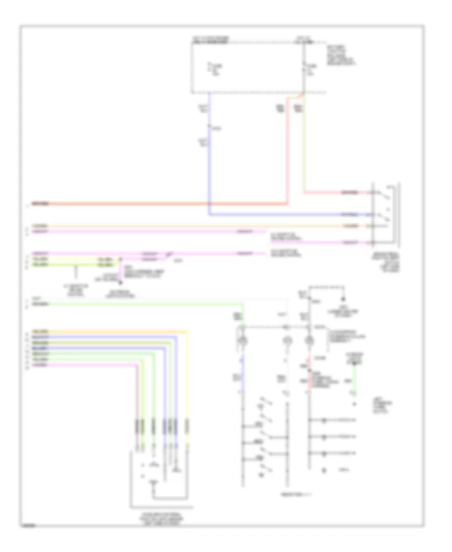 3.7L, Электросхема системы круизконтроля (2 из 2) для Lincoln MKT 2012