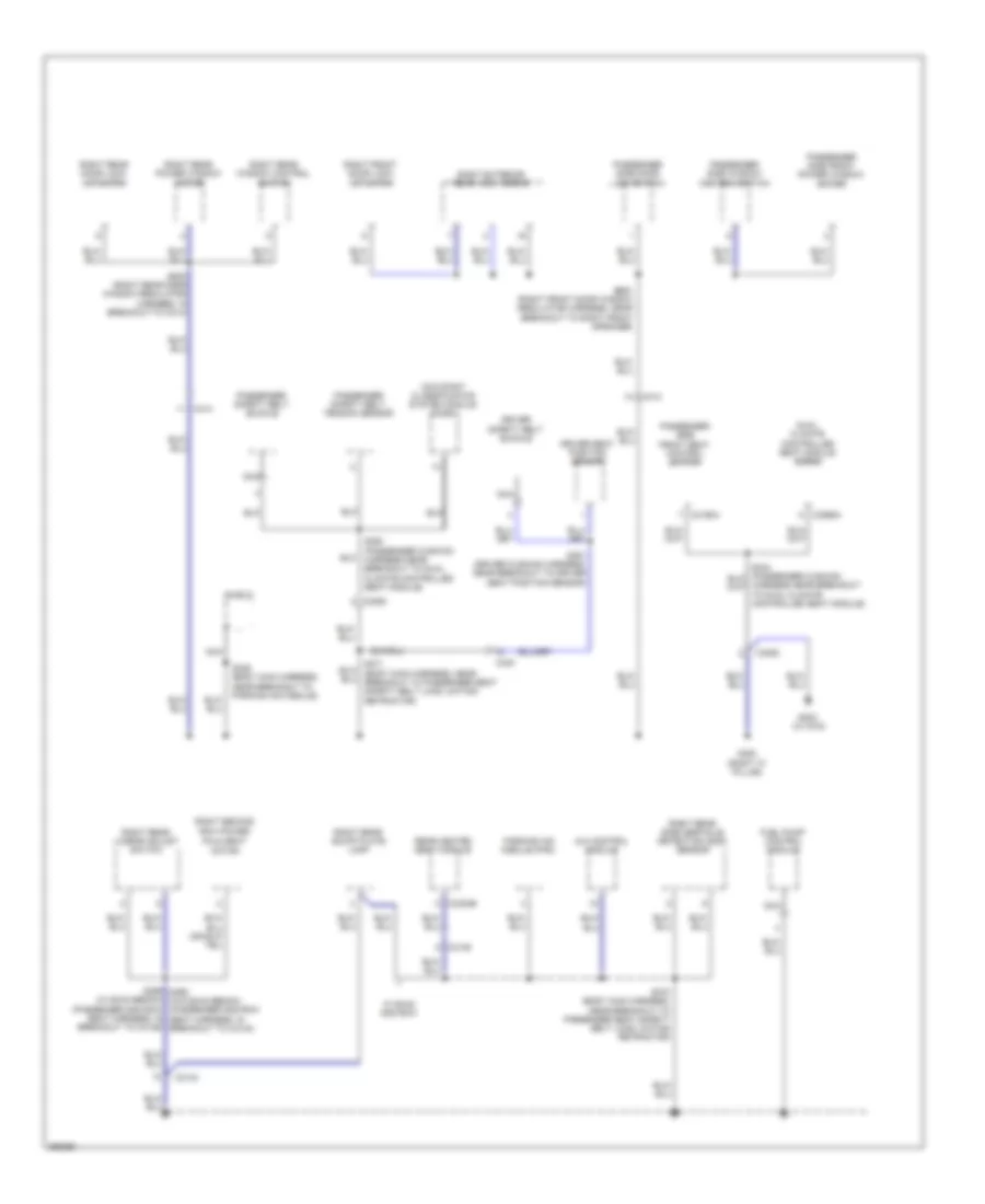 Электросхема подключение массы заземления (2 из 4) для Lincoln MKT 2012
