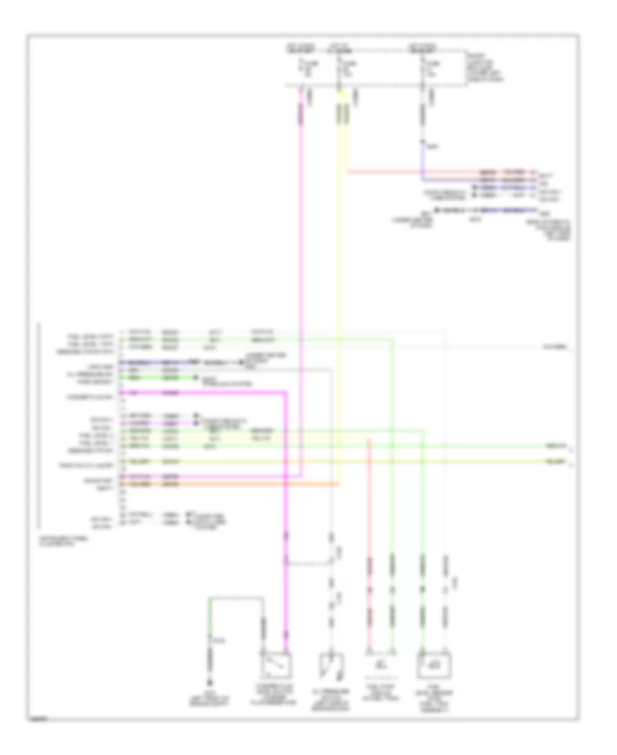 Электросхема панели приборов (1 из 2) для Lincoln MKT 2012