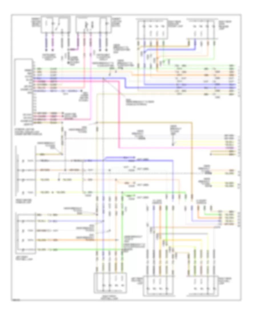 Электросхема подсветки (1 из 3) для Lincoln MKT 2012