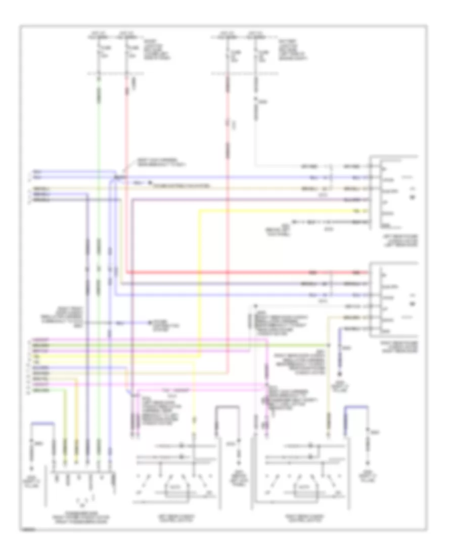 Электросхема стеклоподъемников (2 из 2) для Lincoln MKT 2012