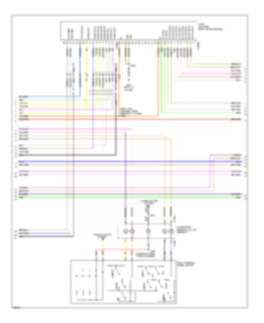 Электрсхема магнитолы. Премиум комплектация., без Навигация (2 из 3) для Lincoln MKT 2012