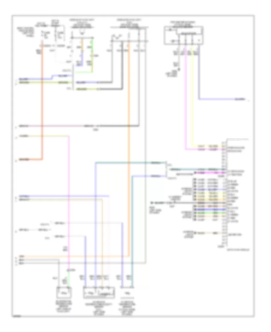 Электросхема кондиционера (2 из 3) для Lincoln MKX 2012