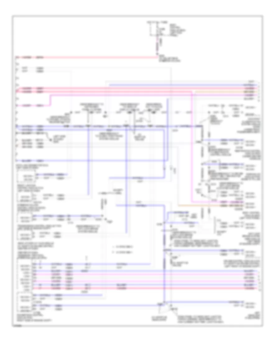 Электросхема линии передачи данных CAN (1 из 2) для Lincoln MKX 2012