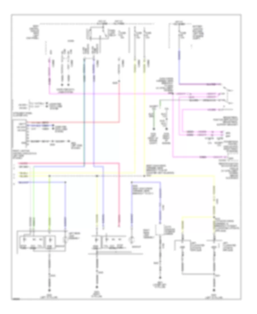 Электросхема внешнего освещения (2 из 2) для Lincoln MKX 2012