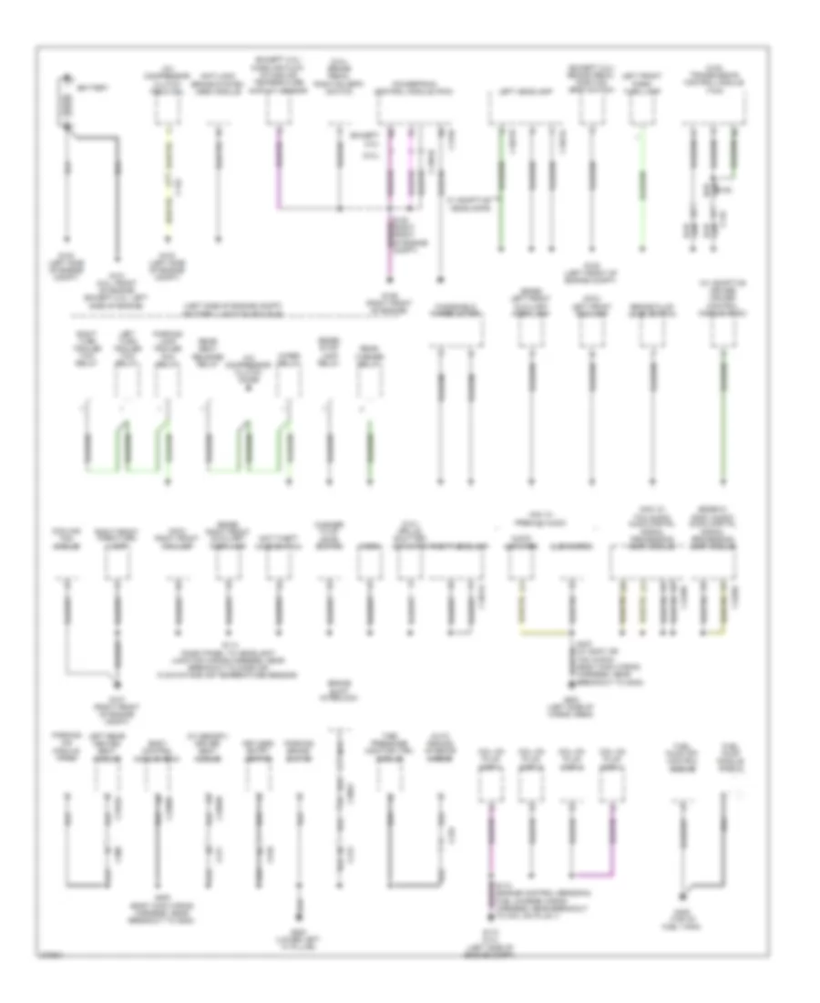 Электросхема подключение массы заземления (1 из 4) для Lincoln MKX 2012