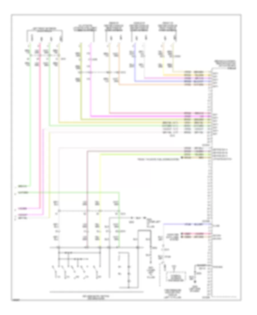 Электросхема центрального замка, С Интеллектуальный Доступ (3 из 3) для Lincoln MKX 2012