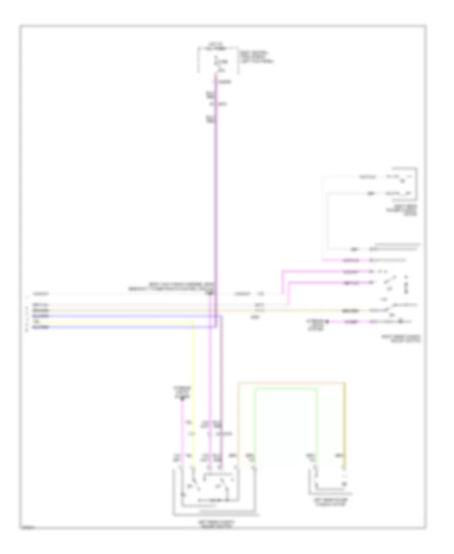 Электросхема стеклоподъемников (2 из 2) для Lincoln MKX 2012
