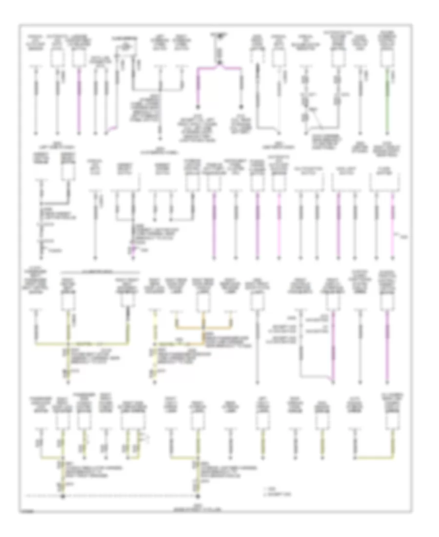 Электросхема подключение массы заземления, кроме гибрида (1 из 3) для Lincoln MKZ Hybrid 2012