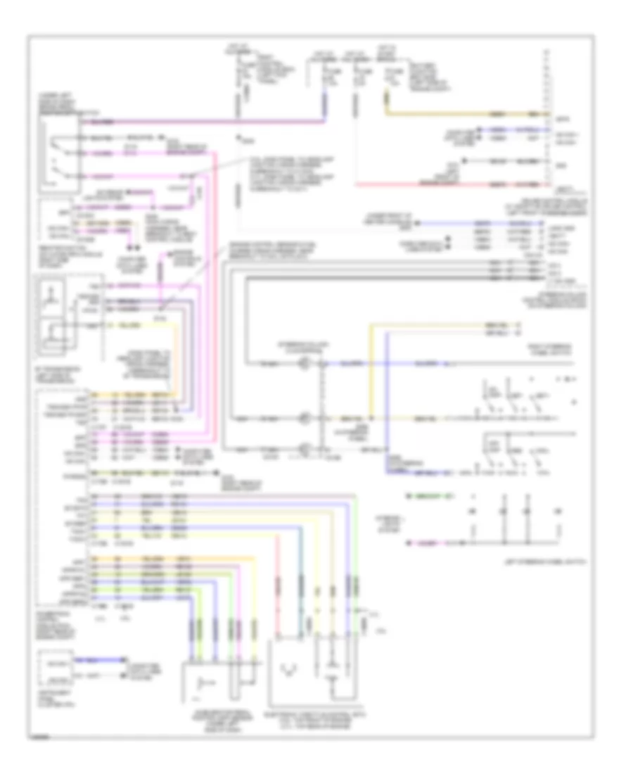 Электросхема системы круизконтроля для Lincoln MKS 2013