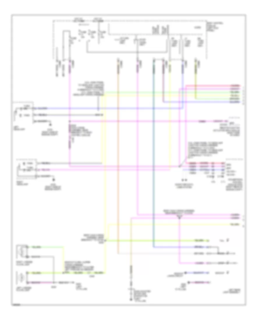 Электросхема внешнего освещения (1 из 2) для Lincoln MKS 2013