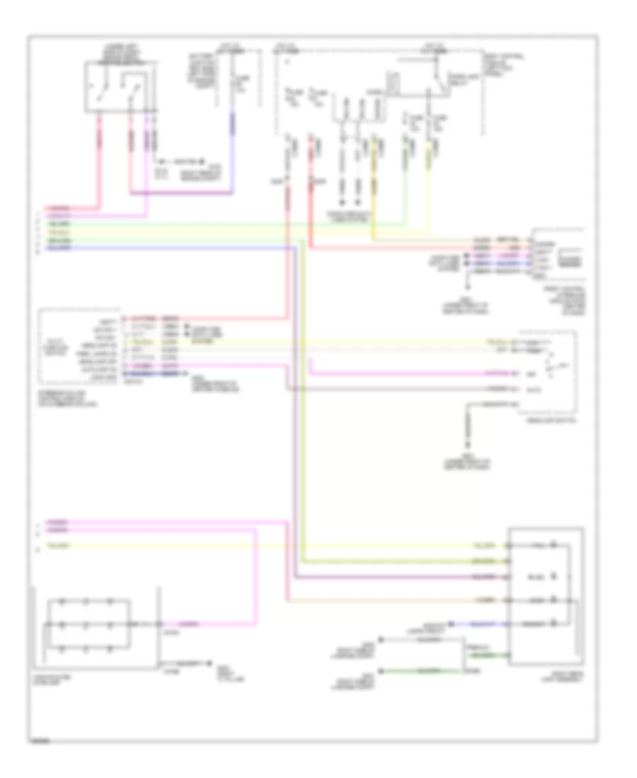 Электросхема внешнего освещения (2 из 2) для Lincoln MKS 2013