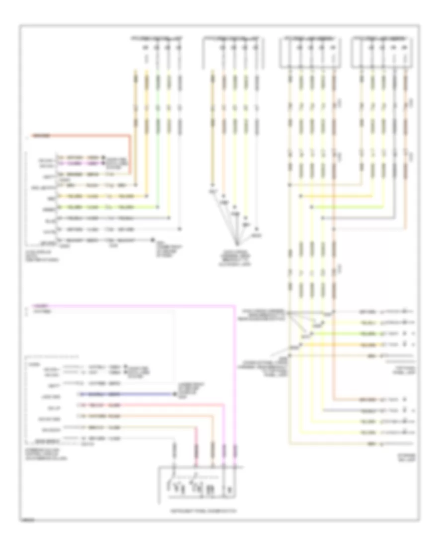 Электросхема подсветки (2 из 2) для Lincoln MKS 2013