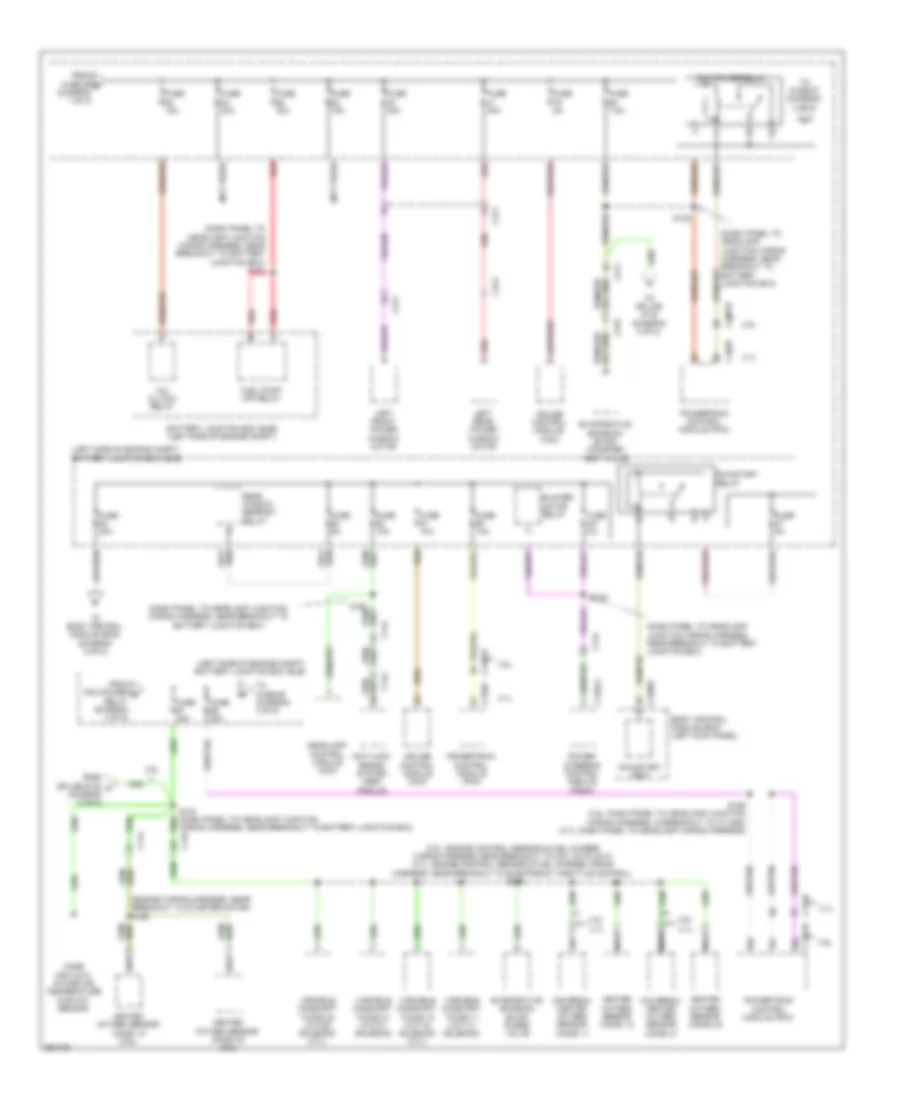 Электросхема блока предохранителей и реле (2 из 5) для Lincoln MKS 2013