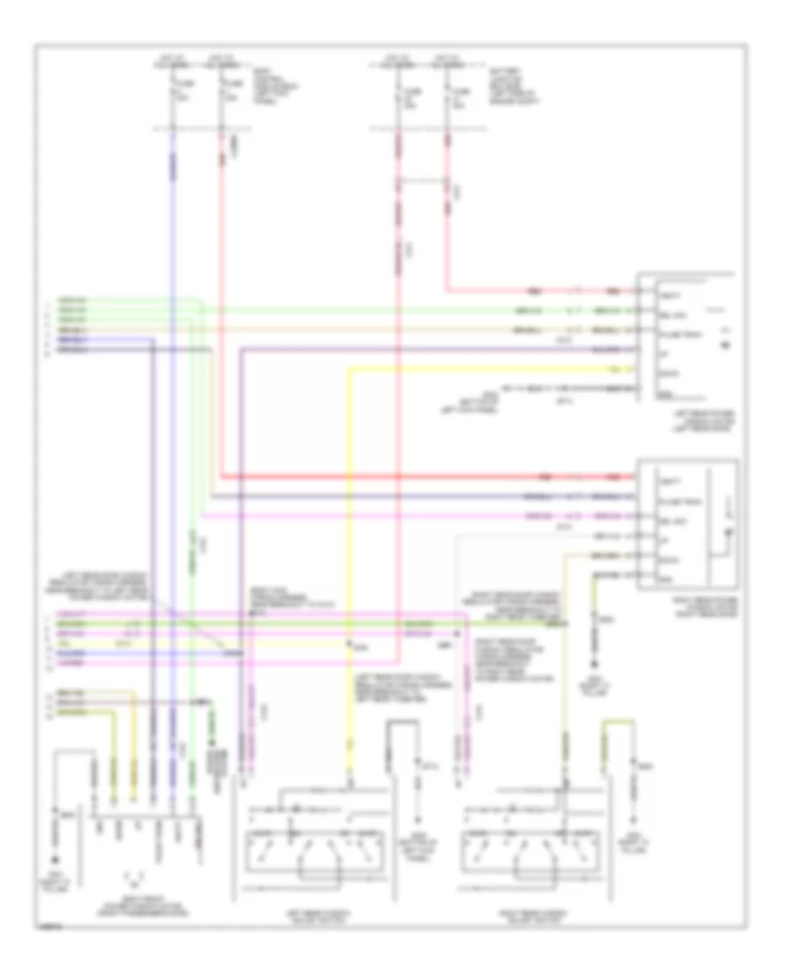 Электросхема стеклоподъемников (2 из 2) для Lincoln MKS 2013