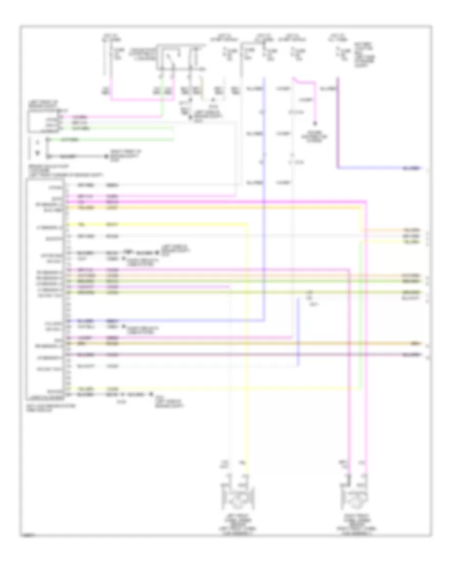 Электросхема антиблокировочной тормозной системы АБС (ABS) (1 из 2) для Lincoln MKT EcoBoost 2013