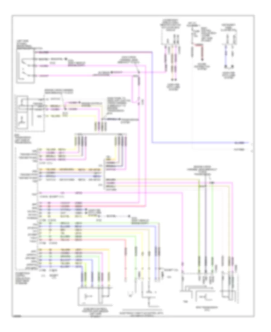 Электросхема системы круизконтроля (1 из 2) для Lincoln MKT EcoBoost 2013