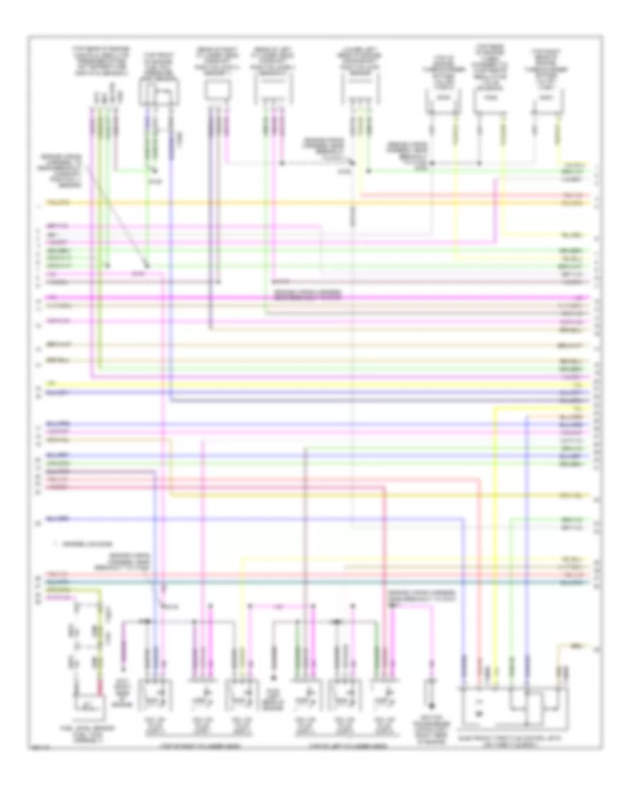 3.5L звукопровод, Электросхема системы управления двигателем (5 из 6) для Lincoln MKT EcoBoost 2013