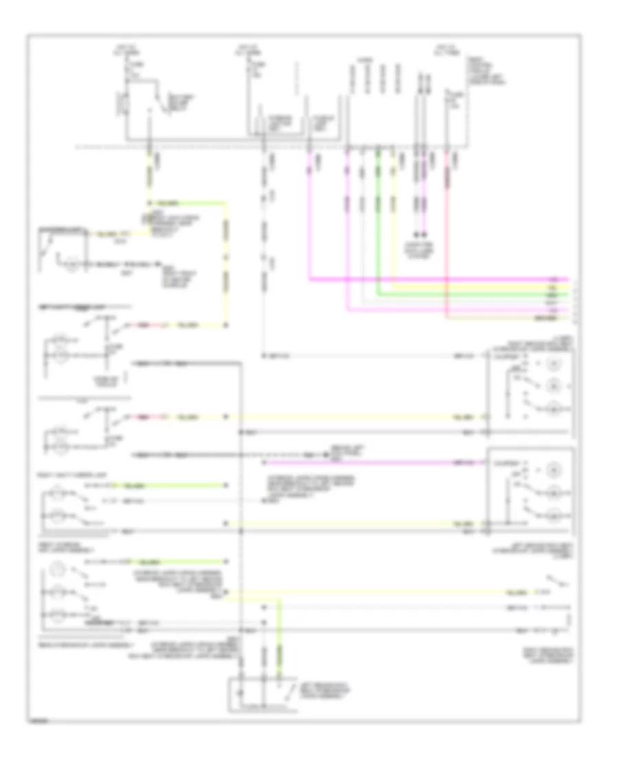 Электросхема подсветки (1 из 5) для Lincoln MKT EcoBoost 2013