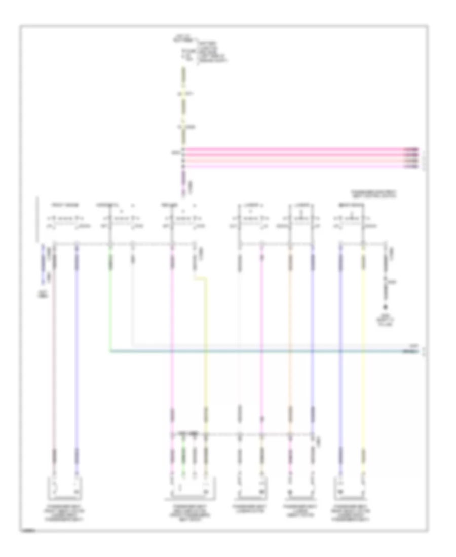 Электросхема привода пассажирского сиденья, лимузин/Ливрея (1 из 2) для Lincoln MKT EcoBoost 2013