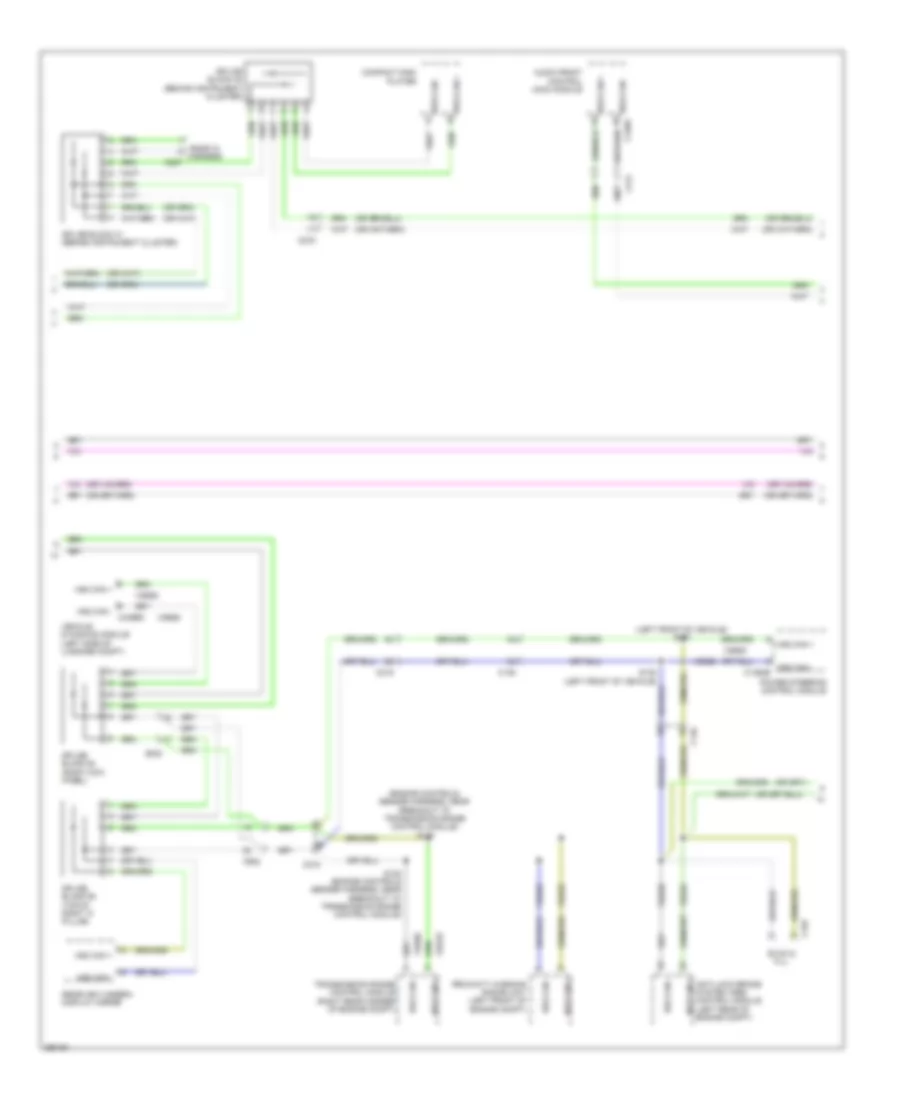 Электросхема линии передачи данных CAN, гибрид (2 из 4) для Lincoln MKZ Hybrid 2013