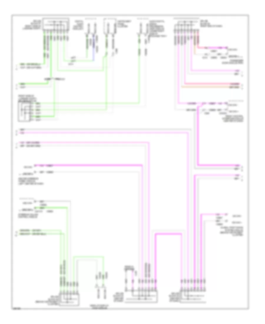 Электросхема линии передачи данных CAN, гибрид (3 из 4) для Lincoln MKZ Hybrid 2013
