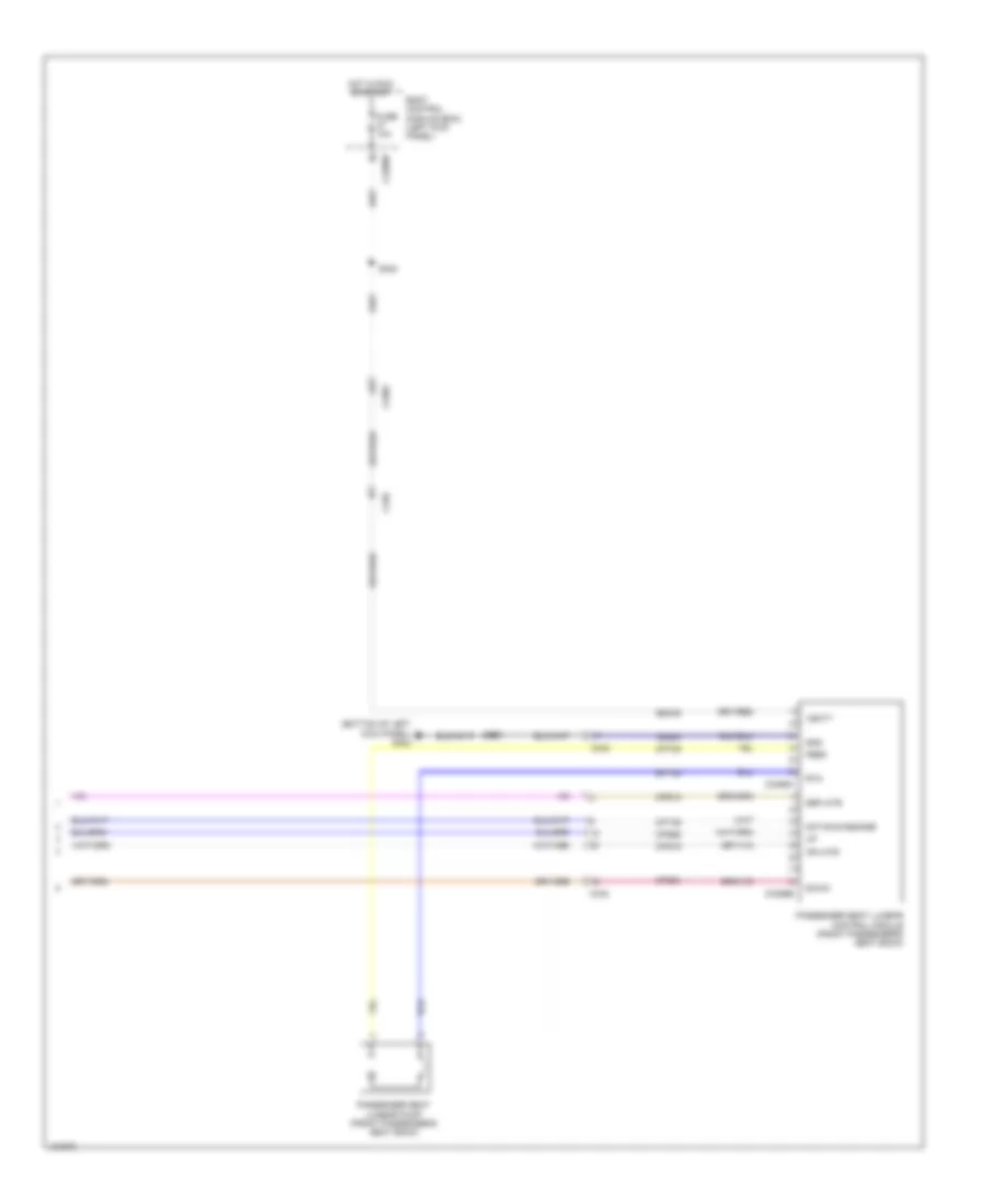 Электросхема привода пассажирского сиденья, с 14 путями (2 из 2) для Lincoln MKS EcoBoost 2014