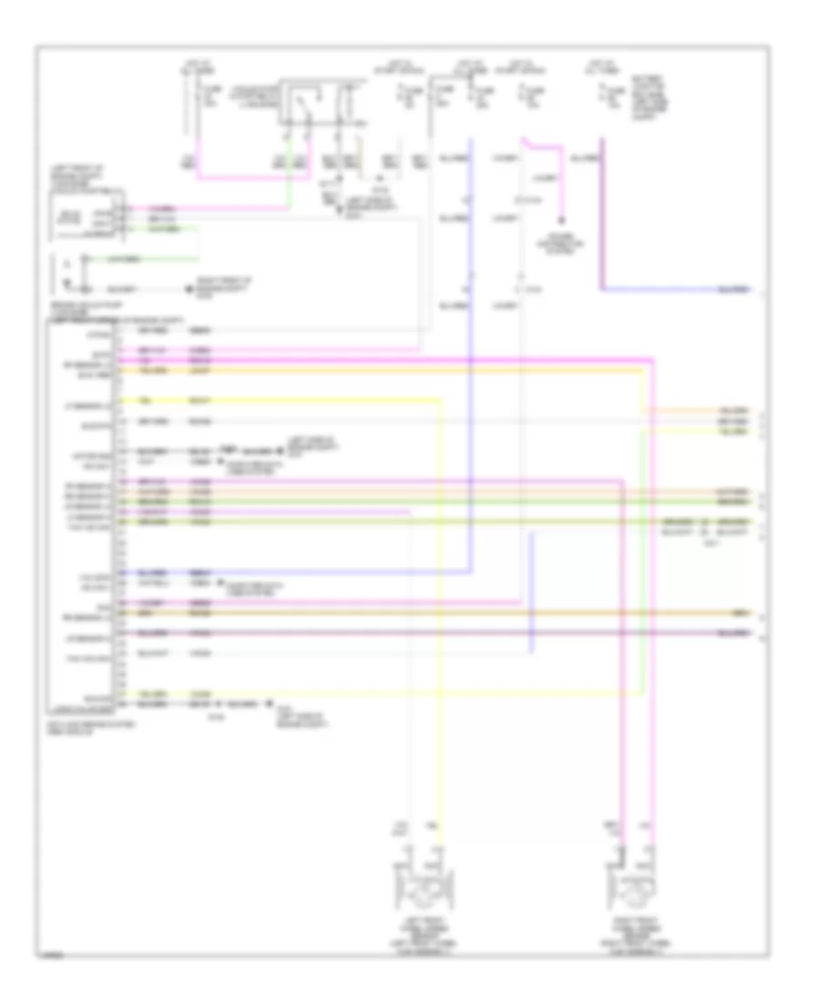 Электросхема антиблокировочной тормозной системы АБС (ABS) (1 из 2) для Lincoln MKT EcoBoost 2014