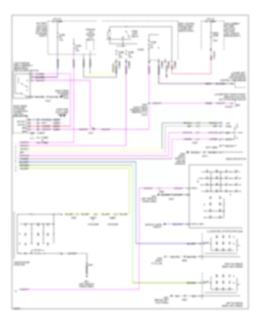 Электросхема внешнего освещения (2 из 2) для Lincoln MKT EcoBoost 2014