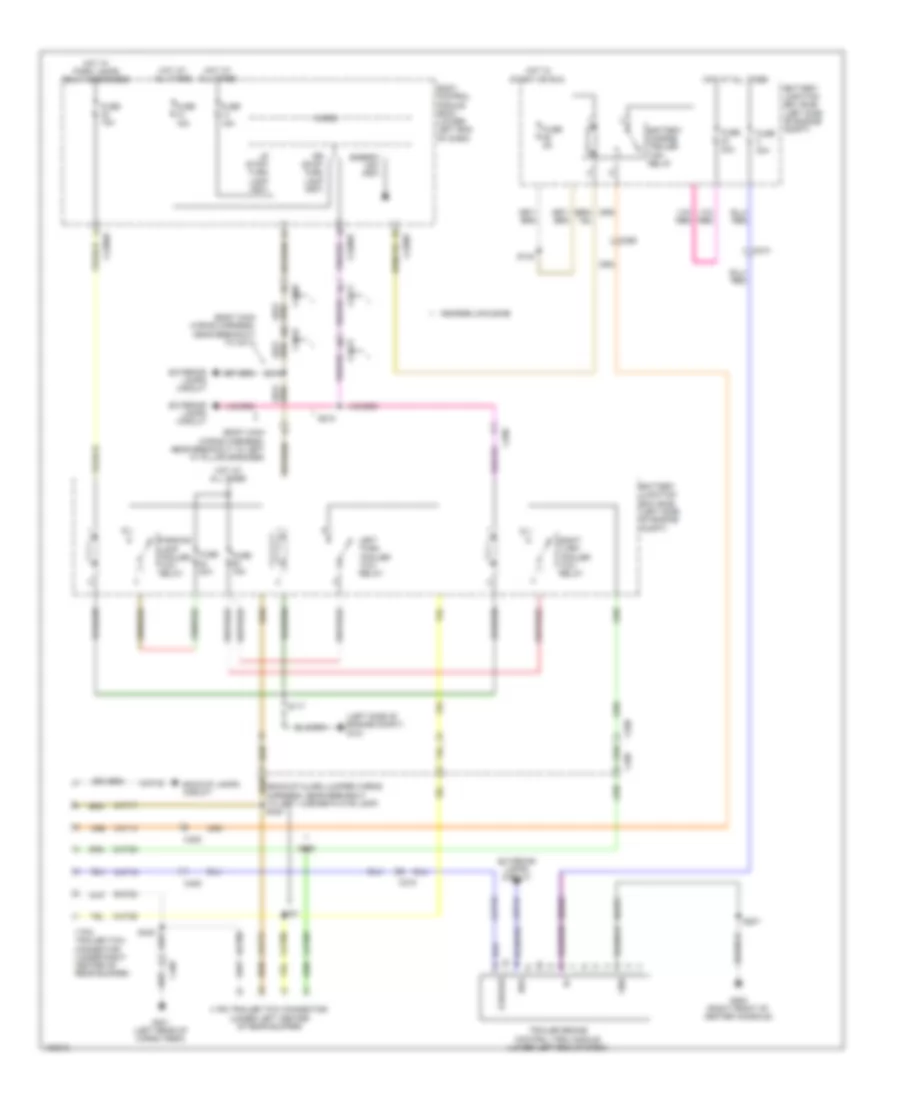 Электросхема розетки подключения прицепа для Lincoln MKT EcoBoost 2014